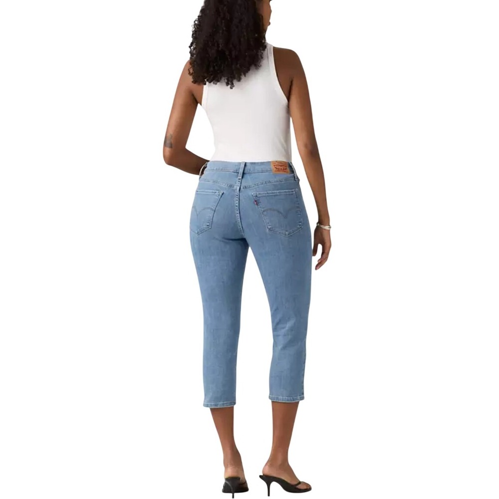 Levis 311 Shaping Skinny Capris Stellar Stretch Light Wash Jeans 16W - Picture 7 of 8